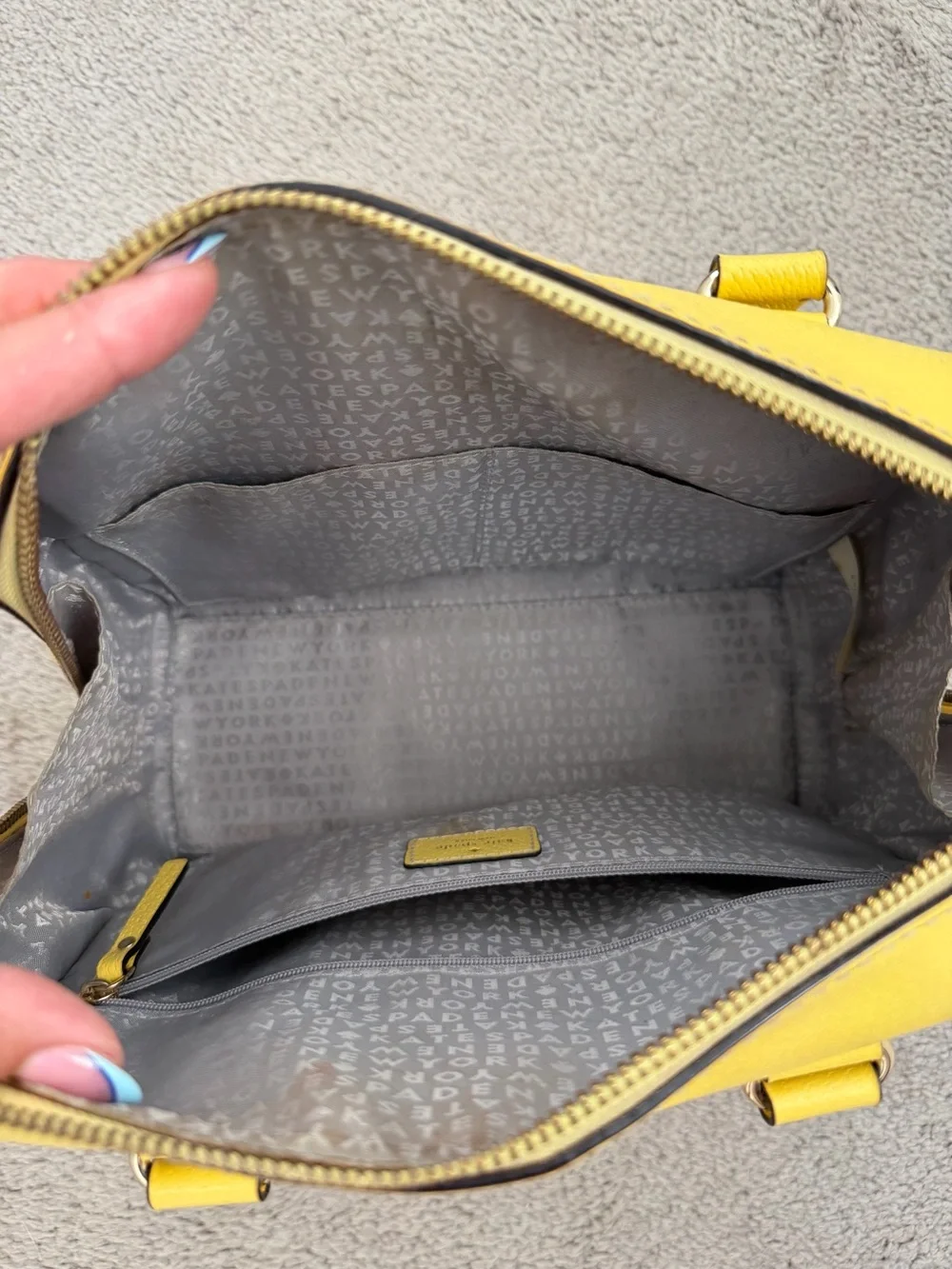 kate spade Yellow Leather Top-Handle Satchel